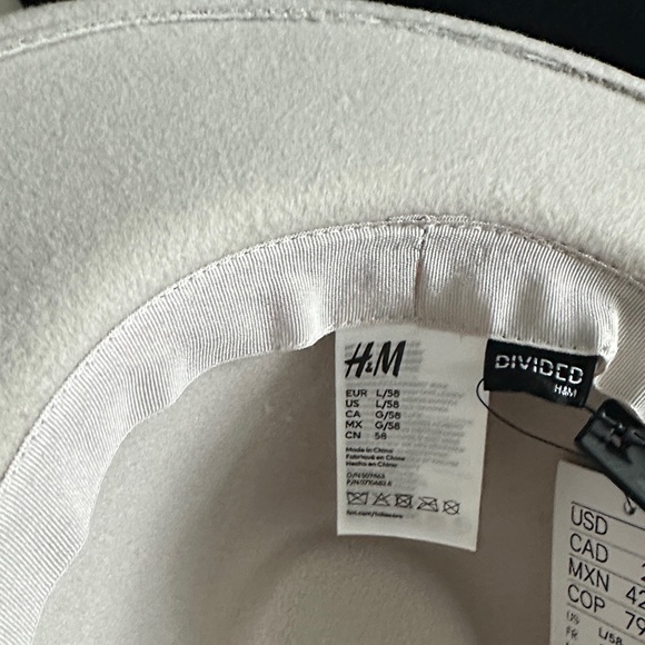 H&M Black and Cream Women's Hats - Picture 5 of 5